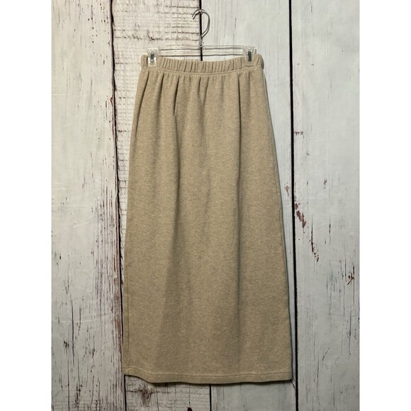 Bryn Walker Skirt Cotton Midi Maxi Long Sweater Rib Slit Pull On USA Size Small - Picture 1 of 11